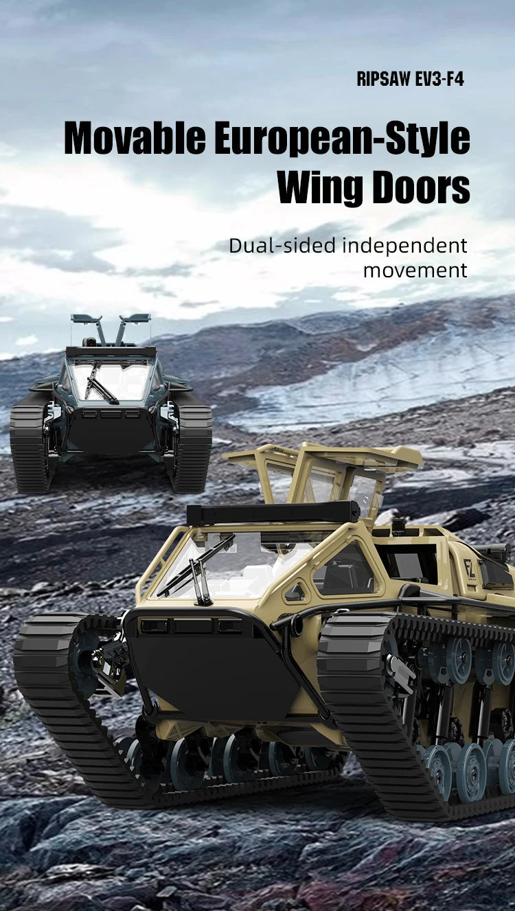 JJRC C8812 RC Tracked Tank with LED Lights – Remote Control Off-Road Car Foamivia