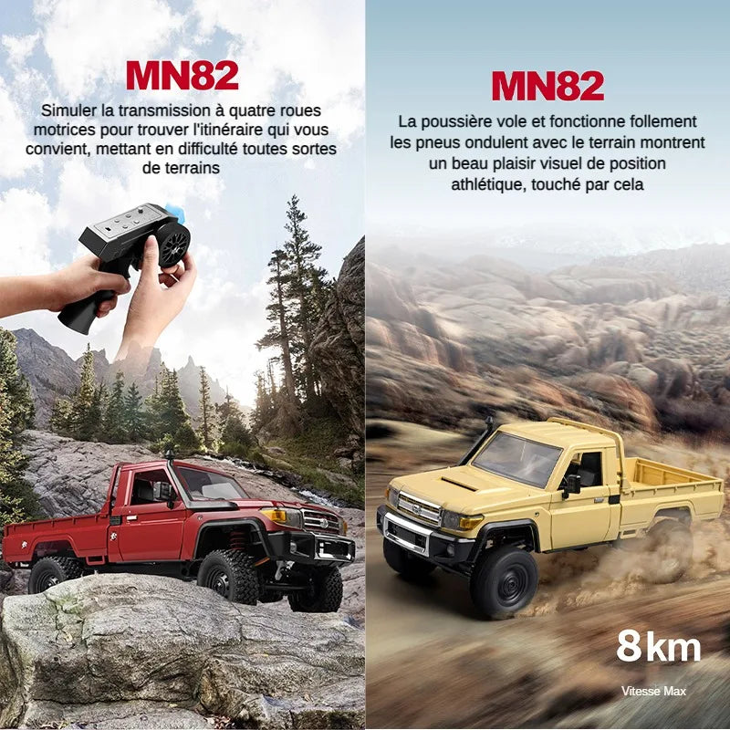 ZWN MN82 1:12 RC LC79 4WD Pickup with LED Lights Foamivia