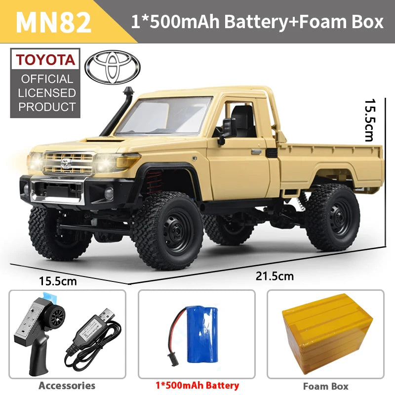 ZWN MN82 1:12 RC LC79 4WD Pickup with LED Lights Foamivia