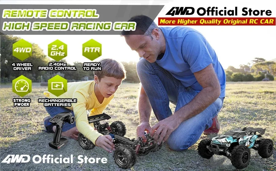 4WD RC Off-Road Buggy – Brushless 80KM/H High-Speed Car Foamivia