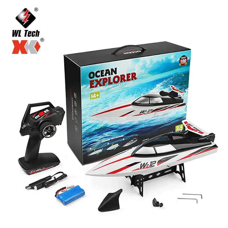 WLtoys WL 912-A RC Racing Boat – 35KM/H High-Speed with Capsize Protection Foamivia