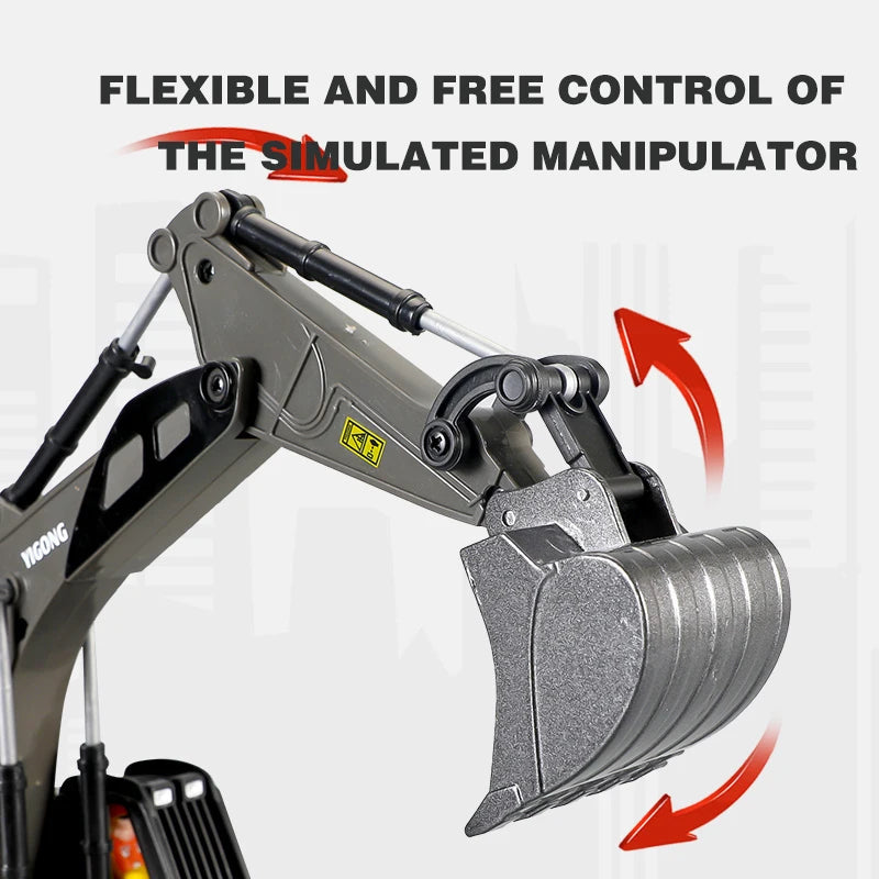 RC Excavator & Dumper Truck – 2.4G Remote Control Construction Toy Foamivia