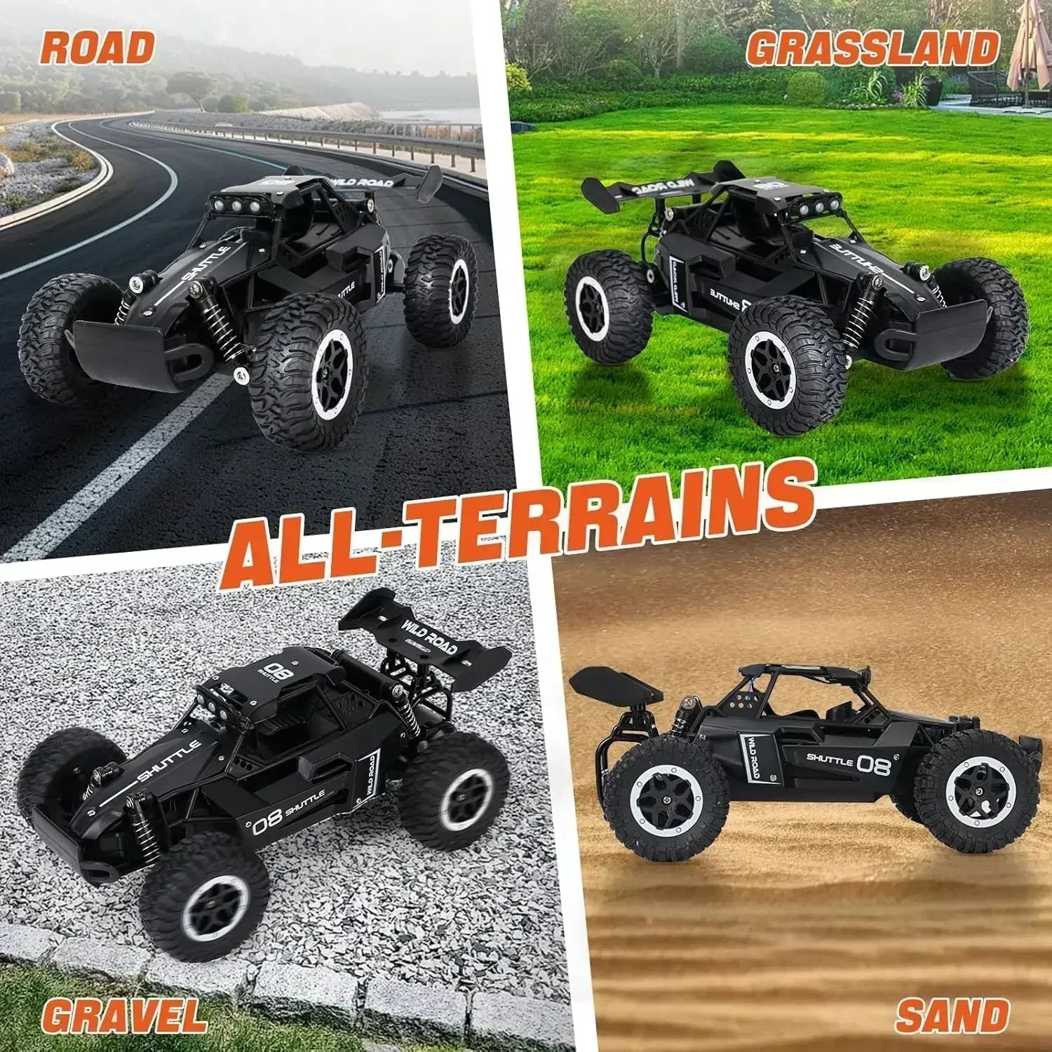 RC Drift Car – 2WD 20KM/H High-Speed with LED Lights Foamivia