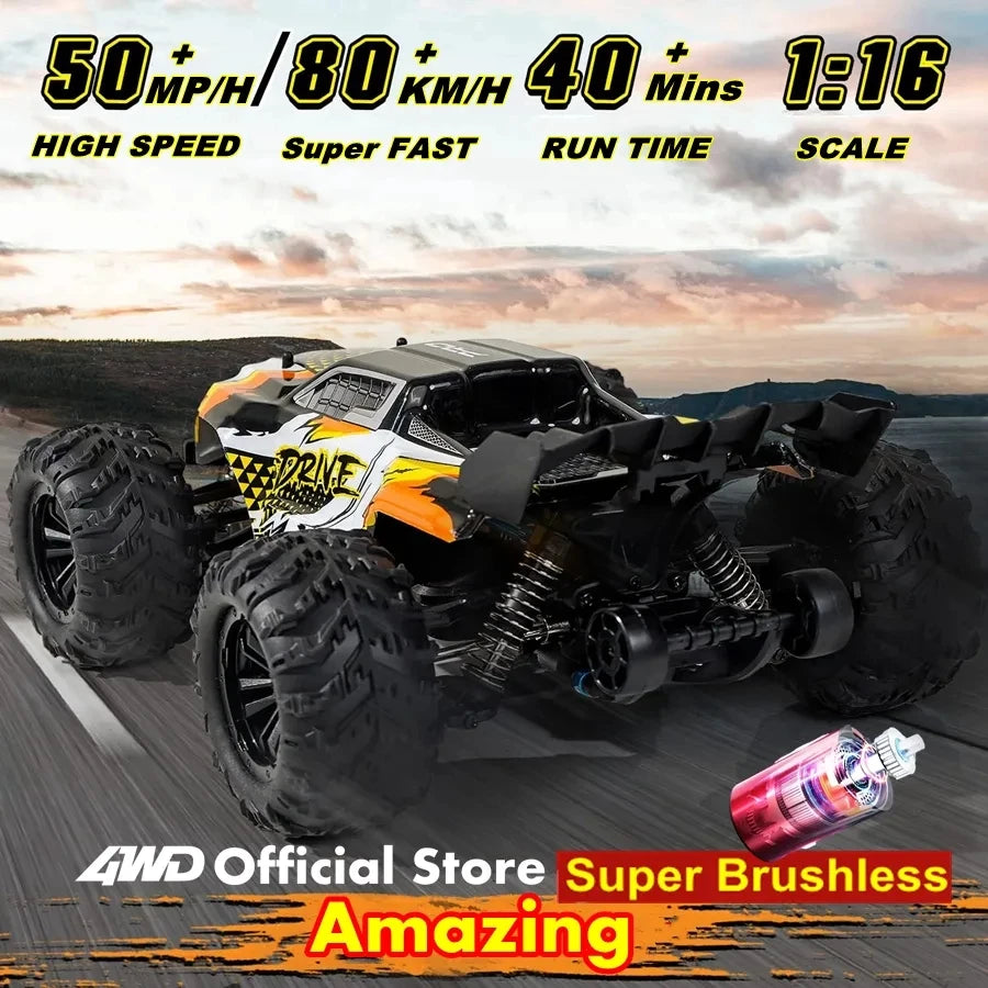 4WD RC Off-Road Buggy – Brushless 80KM/H High-Speed Car Foamivia