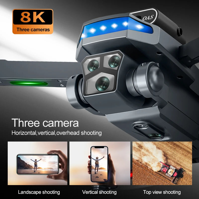 RC Drone – Dual 8K Camera with Obstacle Avoidance Foamivia