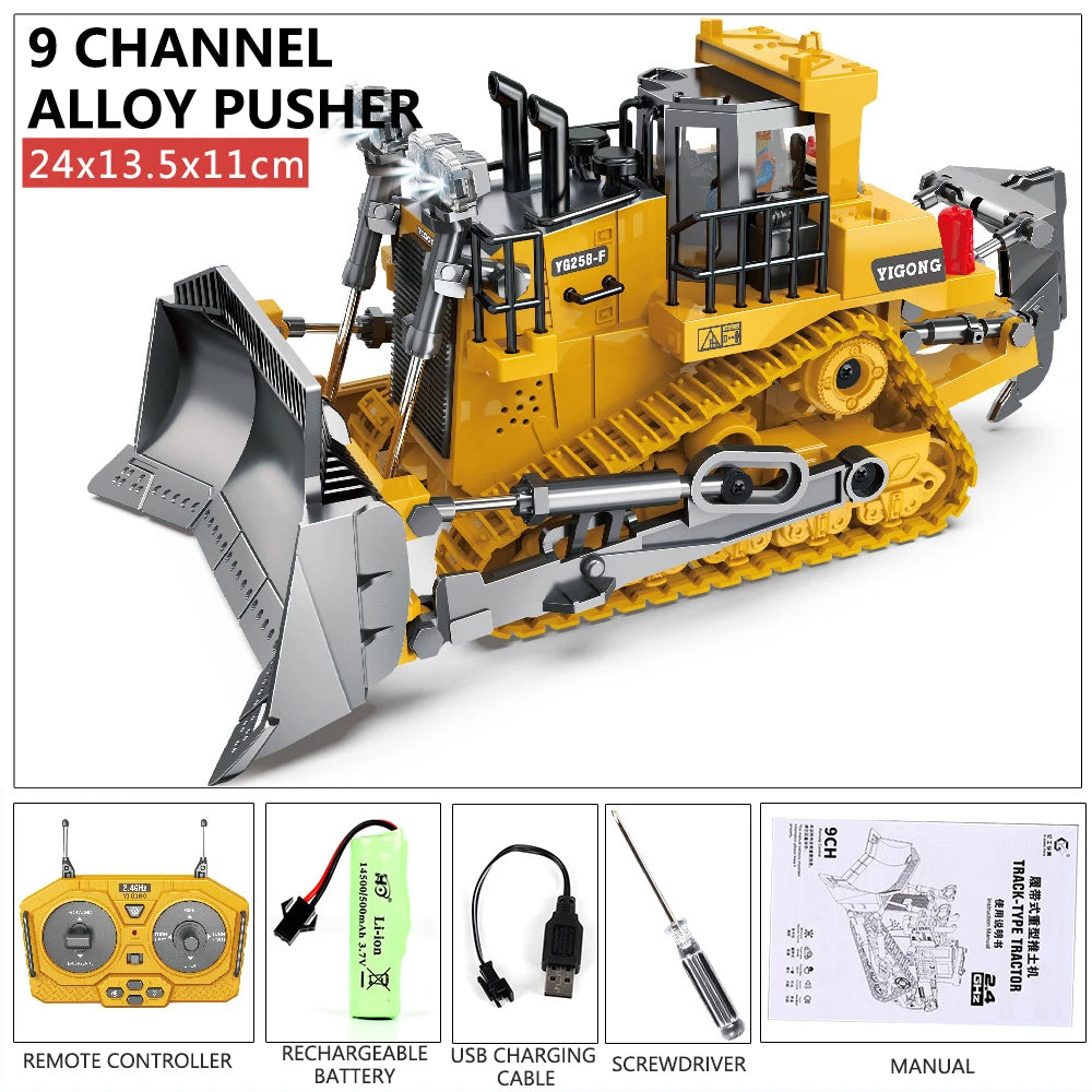 RC Excavator & Dumper Truck – 2.4G Remote Control Construction Toy Foamivia