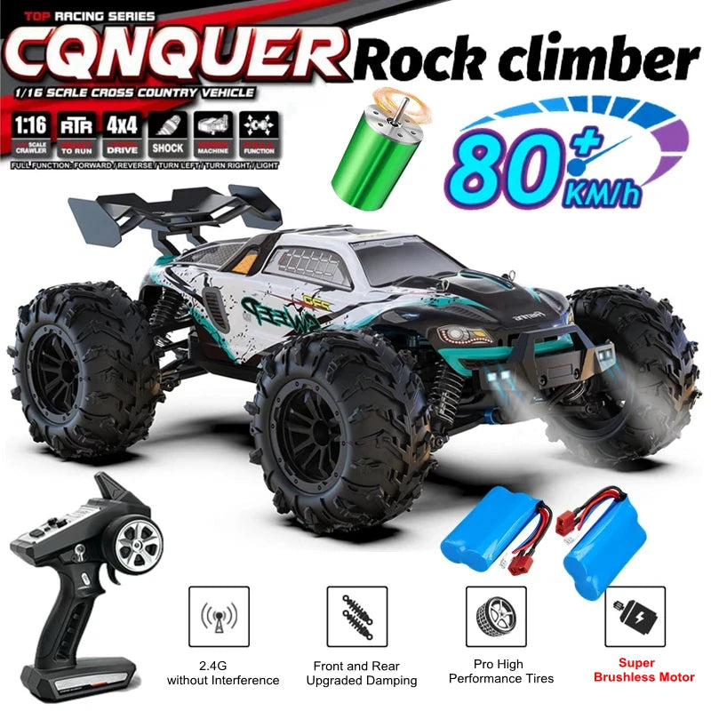 4WD RC Off-Road Buggy – Brushless 80KM/H High-Speed Car Foamivia