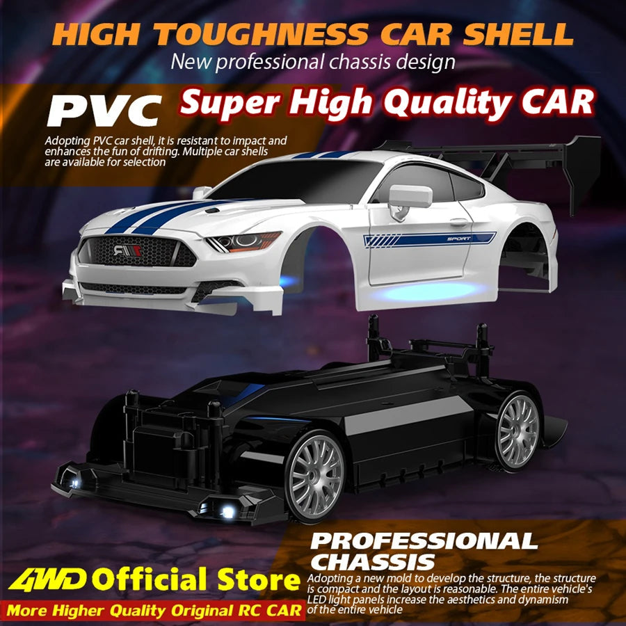 4WD RC Drift Car – GTRPRO & AE86PRO 4x4 Racing RTR Toy Foamivia