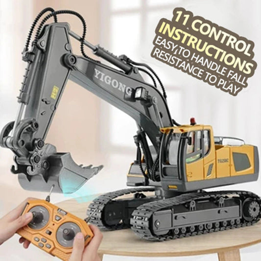 RC Excavator & Dumper Truck – 2.4G Remote Control Construction Toy Foamivia