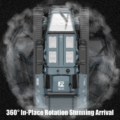JJRC C8812 LED Light Full Scale Tracked Tank Simulation Model Toy RC Car Model Drift Remote Control Off-Road Vehicle Boy Gift Foamivia