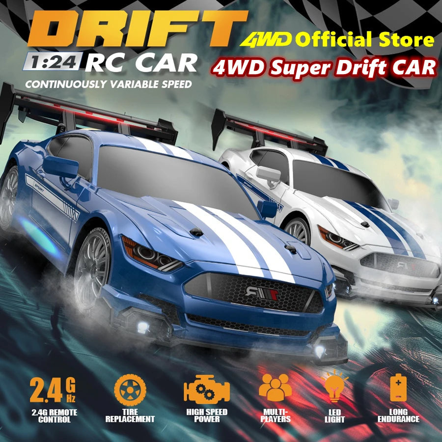 4WD RC Drift Car – GTRPRO & AE86PRO 4x4 Racing RTR Toy Foamivia