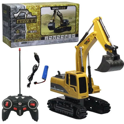 RC Excavator & Dumper Truck – 2.4G Remote Control Construction Toy Foamivia