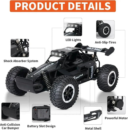 RC Drift Car – 2WD 20KM/H High-Speed with LED Lights Foamivia