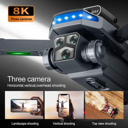 RC Drone – Dual 8K Camera with Obstacle Avoidance Foamivia